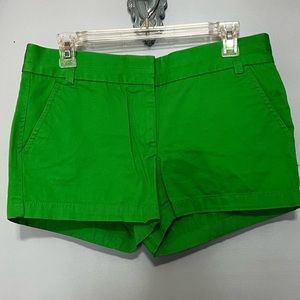 J. Crew 6 chino shorts green